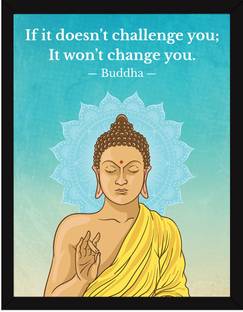 Buddha Motivational Quotes Frames – Motivational Poster for OFFICE WALL, SCHOOL, STUDY ROOM, COLLEGE, INSTITUTE, STUDENT, ENTREPRENEUR, CLASSROOM & HOME - Motivational Frames For Office - Motivational Room & Home Quotes Decor - Motivational Quotes Gifts - Motivational Quotes Art Frames - Motivational Wall Decor - (34 cm x 27 cm x 4 cm) Paper Print