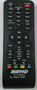 Sun Direct H Remote Controller Sun Direct Set Top Box HD ONLY Remote Controller