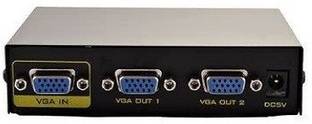 PAC  TV-out Cable 2 port vga splitter 1 input-2 output 1PC to 2moniter