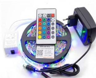 JD Seller 180 LEDs 3 m Multicolor Color Changing, Flickering, Steady Strip Rice Lights