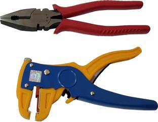 PagKis Lineman Combination Plier, Self Adjusting Wire Stripper Cutter Hand Tool Kit