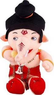 Nihan Enterprises Bal Ganesh Ganpati Teddy Bear Soft Stuffed Plush Toy - 11 inch  (Multicolor)  - 11 inch