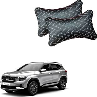 AdroitZ Black Leatherite Car Pillow Cushion for Universal For Car