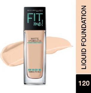 MAYBELLINE NEW YORK Fit Me Matte+Poreless Liquid Foundation ( 120 Classic Ivory, 30 ml ) Foundation