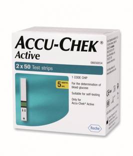 ACCU-CHEK 100 glucometer strips 100 Glucometer Strips