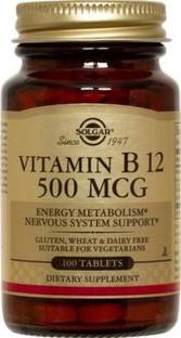 Solgar Vitamin B12, 500 mcg, 100 Tablets