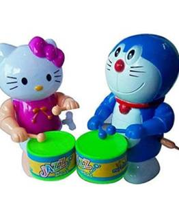 3 Jokers Combo of Doreamon Drummer and Kitty Drummer Dancing Sound Toy