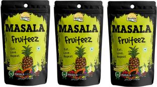 Kamdhenu Foods Dried Fruit Masala Fruiteez (Mixed Fruits) Healthy Snacks - Pack of 3, 100g Each Assorted Fruit
