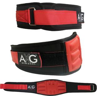 AXG NEW GOAL Power Guide Weight Lifting Mould Gym Belt (7 Inch Wide) Abdominal Belt