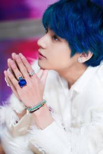 BTS Boy With Luv V (B) Fine Art Print