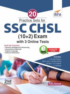 20 Practice Sets for SSC CHSL (10 + 2) Exam with 3 Online Tests
