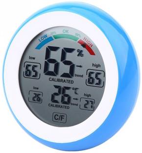 amiciSense Digital Touch Screen Weather Station Thermometer Hygrometer For Indoor Use, Battery Include Thermometer