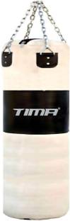 TIMA Pro Quality Heavy Duty Black Canvas Punching Bag Unfilled with Chains Hanging Bag