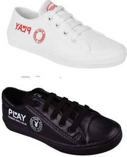 Eliq Shoes Combo For Men Casual Sneaker For Boy S Play Shoes White Black Sneakers For Men Buy Eliq Shoes Combo For Men Casual Sneaker For Boy S Play Shoes
