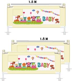 SYGA Pack of 3 Bed Rail Guard, Portable Safety Guardrail for King/Queen Size Bed - 88cm Tall_(1.5m,2*(1.8m)