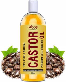 Vcos Cosmetics Premium Cold Pressed Castor Oil For Hair And Skin