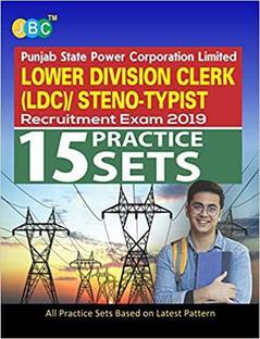 15 PRACTICE SETS:- Punjab State Power Corporation Limited LOWER DIVISION CLERK (LDC)/STENO-TYPIST Recruitment Exam 2019 (Based On Latest Pattern)