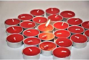 Flipkart SmartBuy Red Tealight pure paraffin candle Candle