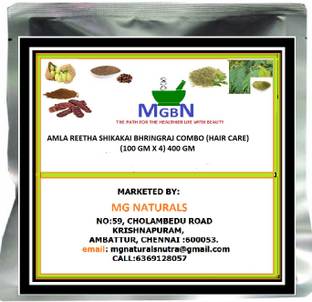 MGBN AMLA REETHA SHIKAKAI BHRINGRAJ POWDERS