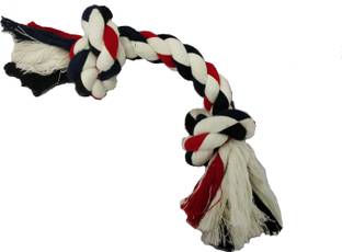 mosiko Cotton Rope Chew 2 Knots Toy Cotton Chew Toy, Tough Toy, Tug Toy, Soft Toy For Dog