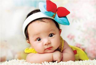 Cute Baby Wall Poster Smiling Baby Poster for Pregnant Women Paper Print