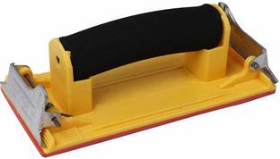 Futurekart Hand Sanding Detail Sanders Soft Grip Handle Sander Tool Handle Sander with Sponge Handle/Sandpaper Holder Manual Hand Sanding Detail Sanders Soft Grip Handle Sander Tool - Yellow 7.2 inch Straight-line Sander