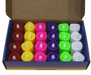 Nutts Multicoloured Decoration Battery Operated Led Tealight Candles Candle
