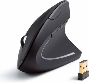 microware 2.4G Wireless Vertical Ergonomic Optical Mouse, 800/1200 /1600DPI Wireless Optical  Gaming Mouse  with Bluetooth
