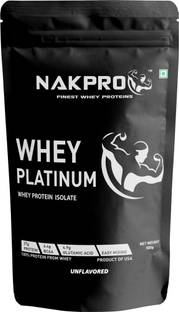 Nakpro Whey Protein Isolate 90% (Raw, Pure, Asitis, Unflavored Usa Made) Whey Protein