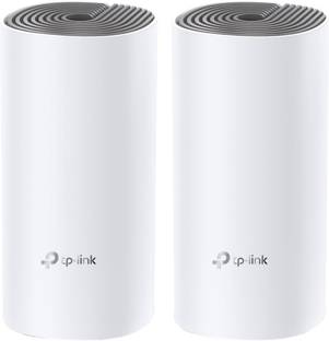 TP-Link Deco E4 (2-pack) Mesh Router 2.4 GHz, 5 GHz 1200 Mbps Wifi Speed Dual Band Internal Antenna Ethernet (Cable Broadband)