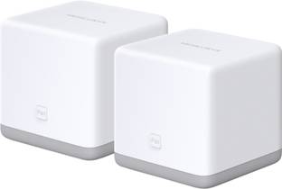 Mercusys Halo S3 (2 Pack) Mesh Router 2.4 GHz, 5 GHz 300 Mbps Wifi Speed Single Band Internal Antenna Ethernet (Cable Broadband)
