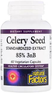 Natural Factors Celery Seed, Standardized Extract, 60 Veggie Caps