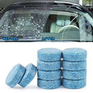 HSR 10PCS/1Set Car Car Glass Cleaner Wiper Detergent Effervescent Tablets Washer Auto Windshield Cleaner Glass Tablet Concentrate Vehicle Glass Cleaner
