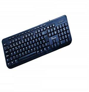 R3 GERMAN B07M95LMK3 Wired USB Standard Desktop Keyboard Compatible with Desktop, Laptop, Mac