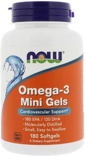 Now Foods Omega-3 Mini Gels, 180 Softgels
