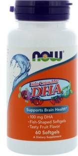 Now Foods Kid's Chewable DHA, Fruit Flavor, 60 Softgels