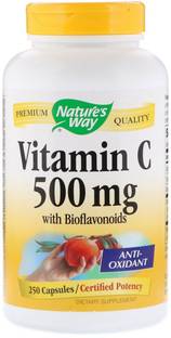 Nature's Way Vitamin C with Bioflavonoids, 500 mg, 250 Capsules