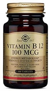 Solgar Vitamin B12, 100 mcg, 100 Tablets