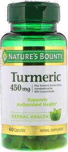 Nature's Bounty Turmeric, 450 mg, 60 Capsules