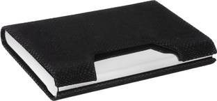 Flipkart SmartBuy High Quality Pack of 2 Executive Black Soft Finish ATM/ID/Visiting SUPER SLEEK 10 Card Holder