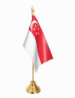 UNIQ Singapore Rectangle Table Miniature Flag