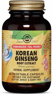Solgar Korean Ginseng Root Extract, 60 Vegetable Capsules