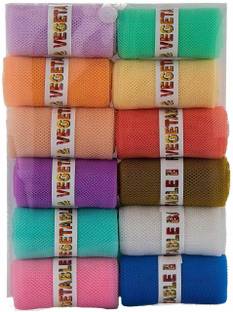 ebx 12 Reusable Washable Zip Lock Storage Bags Perfect for Fruits Vegetable Snacks Storage for Travel Fridge (Pack of 12) 12 का पैक Grocery Bags