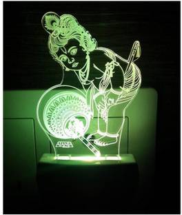 CORNICK Krishna Bhagwan vrindavan Code 2020 3D Night Lamp Night Lamp