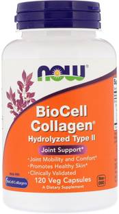 Now Foods BioCell Collagen, Hydrolyzed Type II, 120 Veg Capsules