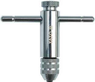 यतो YT-2990 Polished chrome Tap Wrench with Reverse and Forward action M5-M12 Ratchet M5-M12 mm एकतरफा रैचेट रिंच