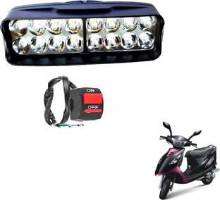 MOCKHE 16199 Headlight Motorbike LED for TVS (12 V, 48 W)