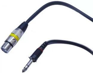 sriaarnika 6.3 Mm Mono Male To Mic Female XLR 10 METER Cable Microphone XLR Cable
