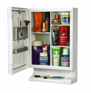 VeilSide Bathroom Mirror Cabinet/Home Gear Stylish Multipurpose Cabinet Plastic Wall Shelf (Made in India) Plastic Wall Shelf