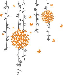 Decoration Designs 92 cm Beautiful Astract Design Wall Stickers 92Cm X 109Cm | Wall Sticker for Living Room -Bedroom - Office - Home Hall Decorative Stickers Self Adhesive Sticker